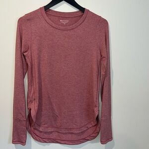 Athleta long sleeve pink top size XS